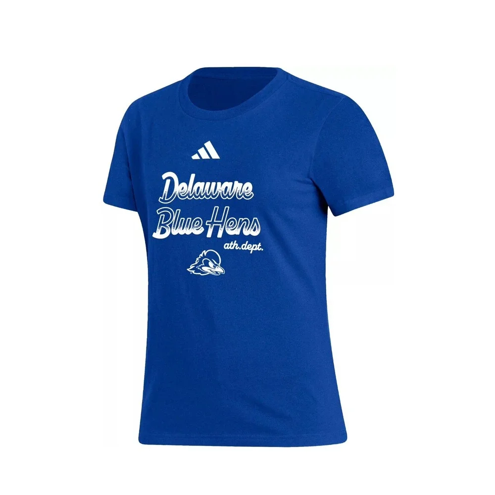 adidas Women's Delaware Fightin' Blue Hens Blue Amplifier T-Shirt Size XL